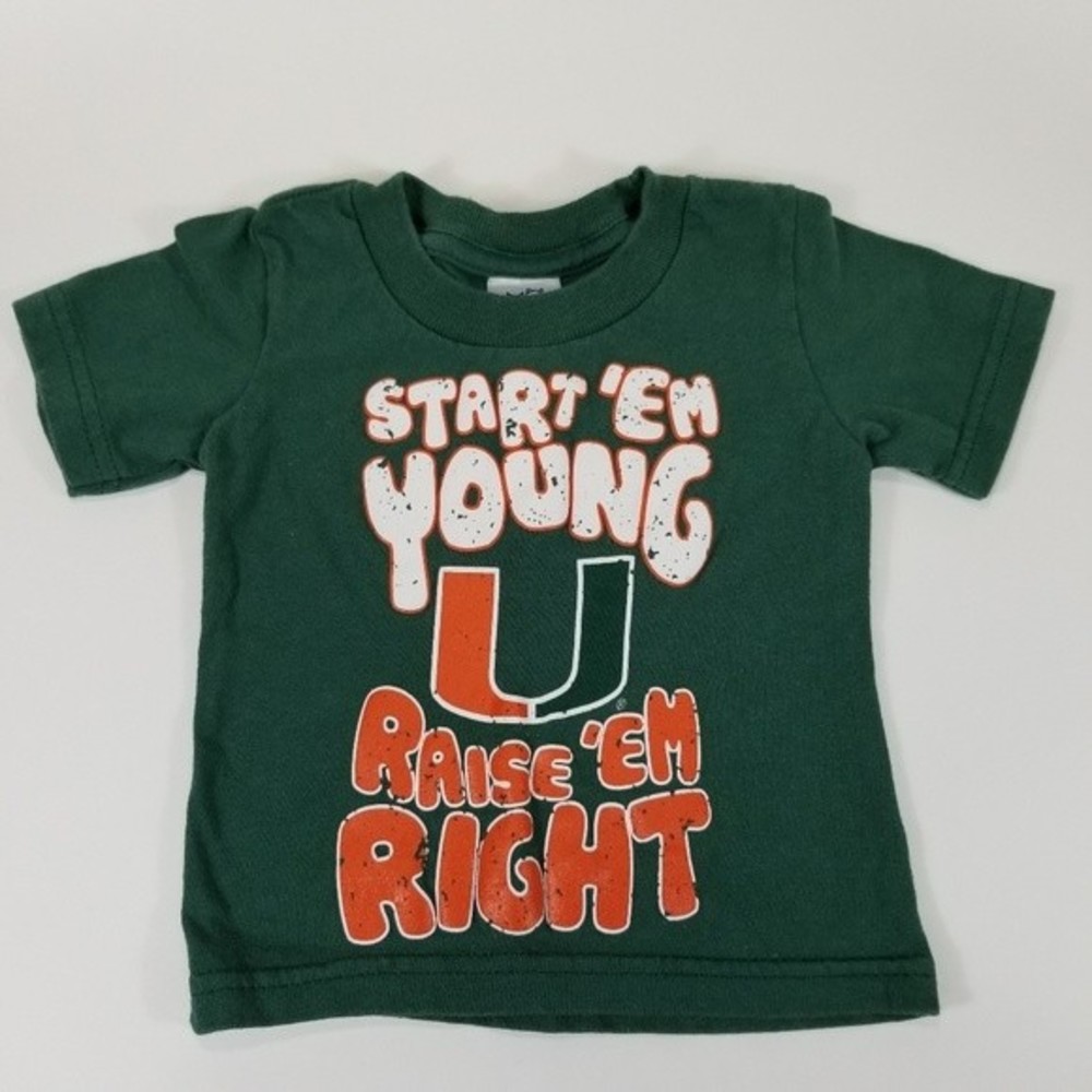 U Miami Hurricanes canes 6mo tshirt💲3 for $20🛒